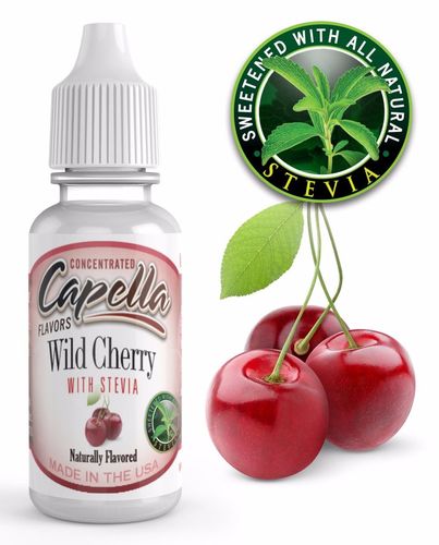 Capella Wild Cherry with
  Stevia - Flavour Chasers